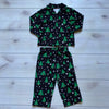 NEW Dream Life Black Christmas Tree Pattern Cotton Pajama Set