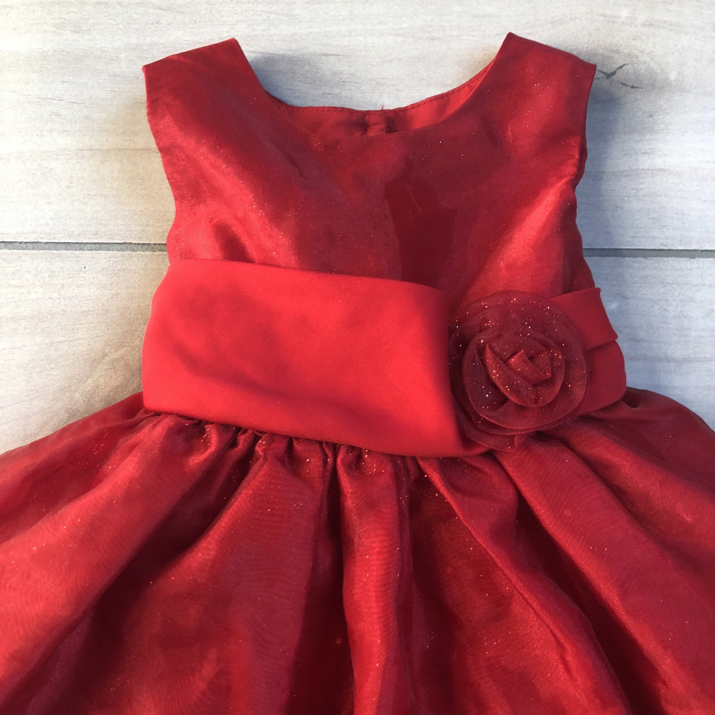 marmellata christmas dress Marmellata Christmas Dress Red Faux Fur Trim Tutu Party Baby Girl Size 18 Months