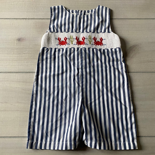 Carriage Boutique Smocked Crab Romper