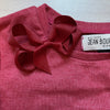 NEW J Bourget Girl & Her Dog Berry Tee & Matching Clip Bow - Sweet Pea & Teddy