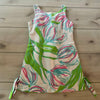 Lilly Pulitzer White Green & Pink Floral Shift Dress