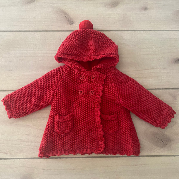 Mayoral Red Hooded Sweater Jacket