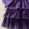 Hanna Andersson Purple Velour Ruffle Dress