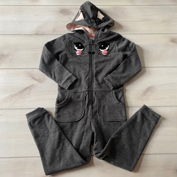 NEW H&M Hooded Cat Cotton Romper