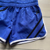Blue Pull On Elastic Waist Athletic Shorts