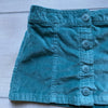 Toughskins Teal Velour Button Front Skirt - Sweet Pea & Teddy