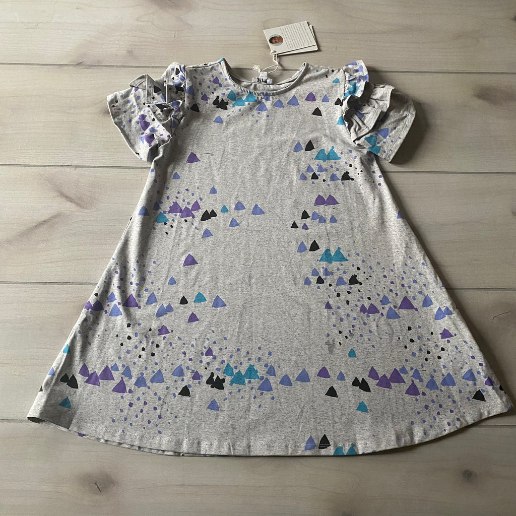 NWT Art & Eden Gray Print Organic Cotton Dress