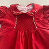 Anavini 100% Silk Red Collaredd Dress