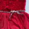 Lilt Red Velour & Tulle Dress