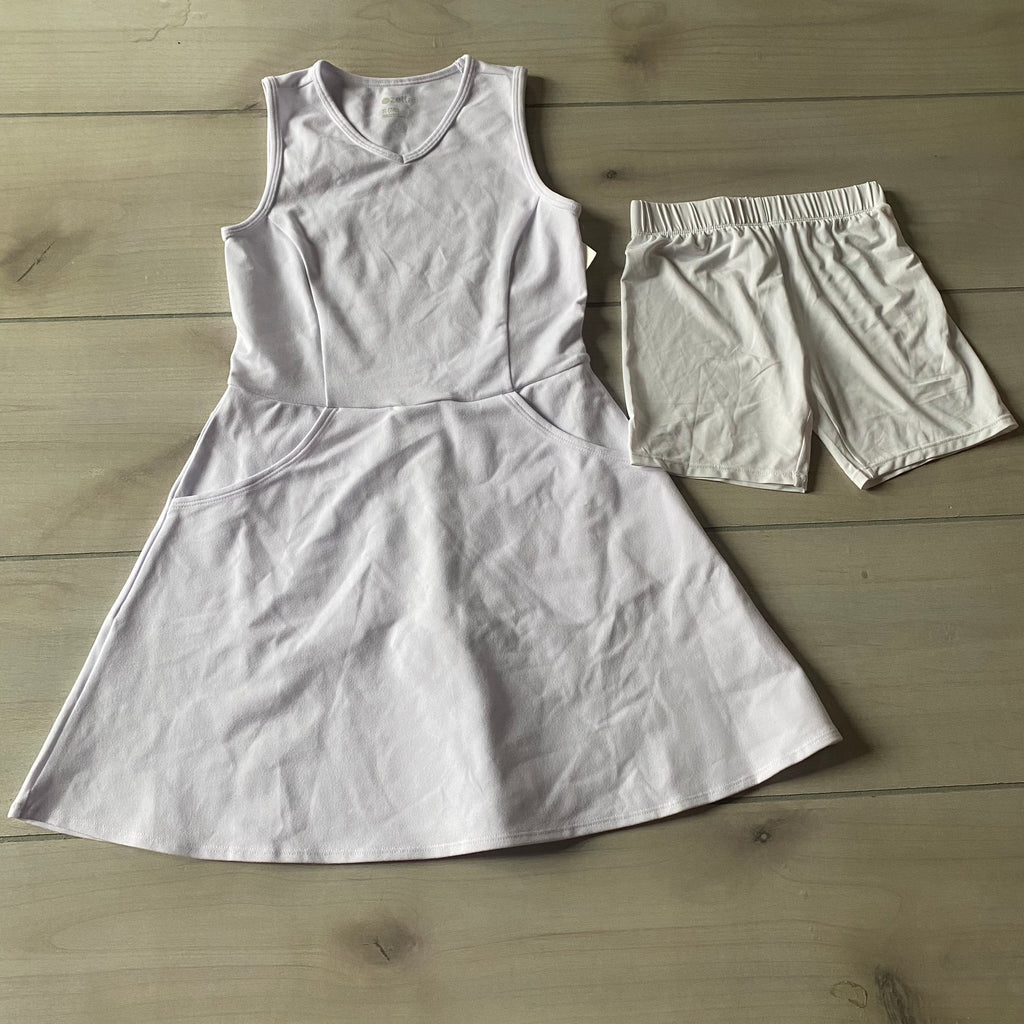 NEW Zella White Athletic Dress & Shorts