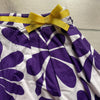 Mini Boden Purple Floral Side Zipper Skirt