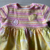 Baby Lulu Terry Top Lemon Pattern Dress