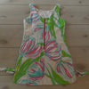 Lilly Pulitzer White Green & Pink Floral Shift Dress