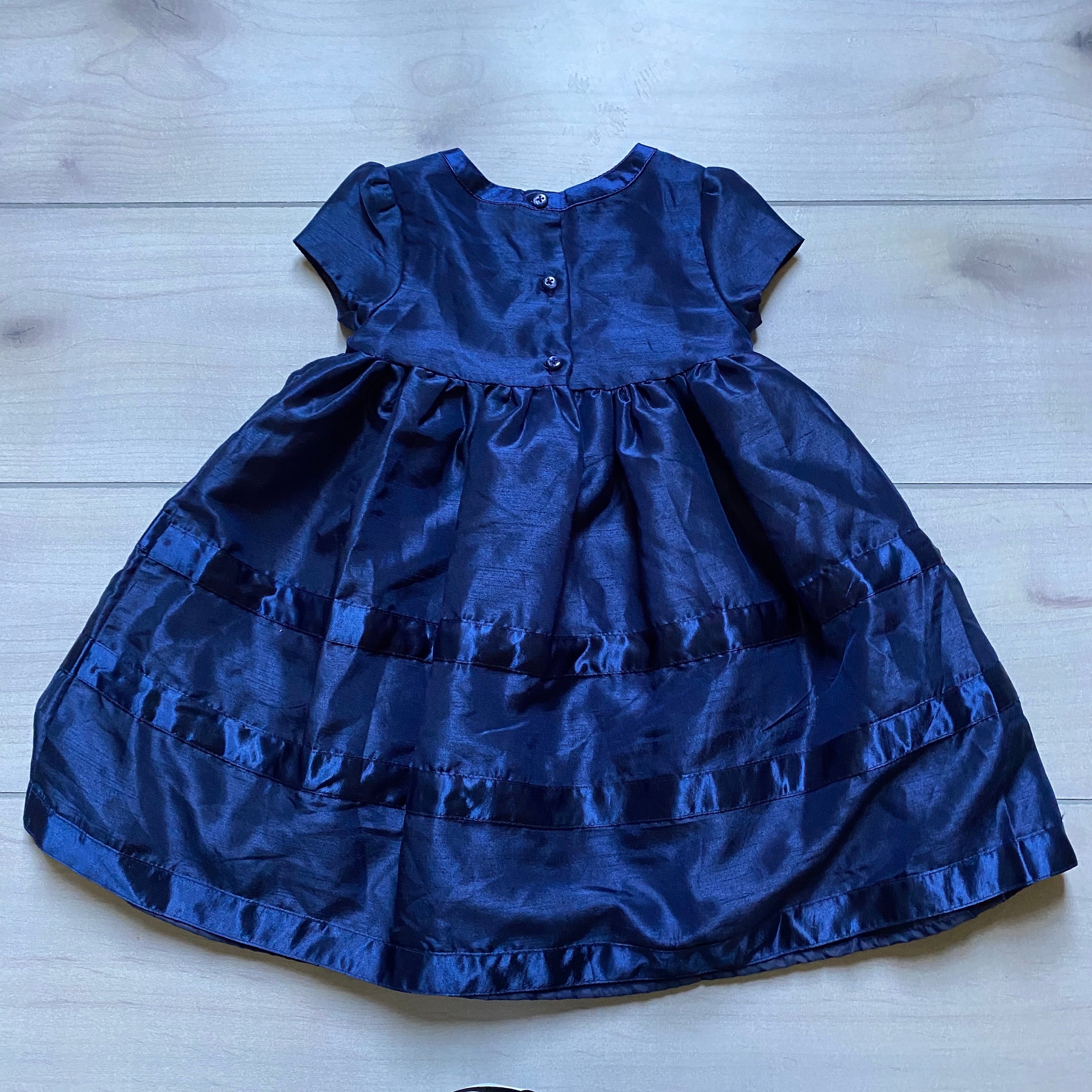 Gymboree Navy Blue Polyester Dress – Sweet Pea & Teddy