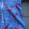 Sol Swim One Piece Flamingo Pattern Swimsuit