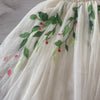 NWT Nanette Lepore Off-White Tulle Embroided Dress