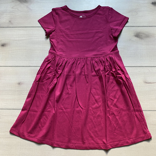 NEW Primary Raspberry Cotton Pocket Dress - Sweet Pea & Teddy