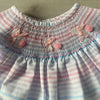 Classic Whimsy Striped Bunny Smocked Bubble Romper