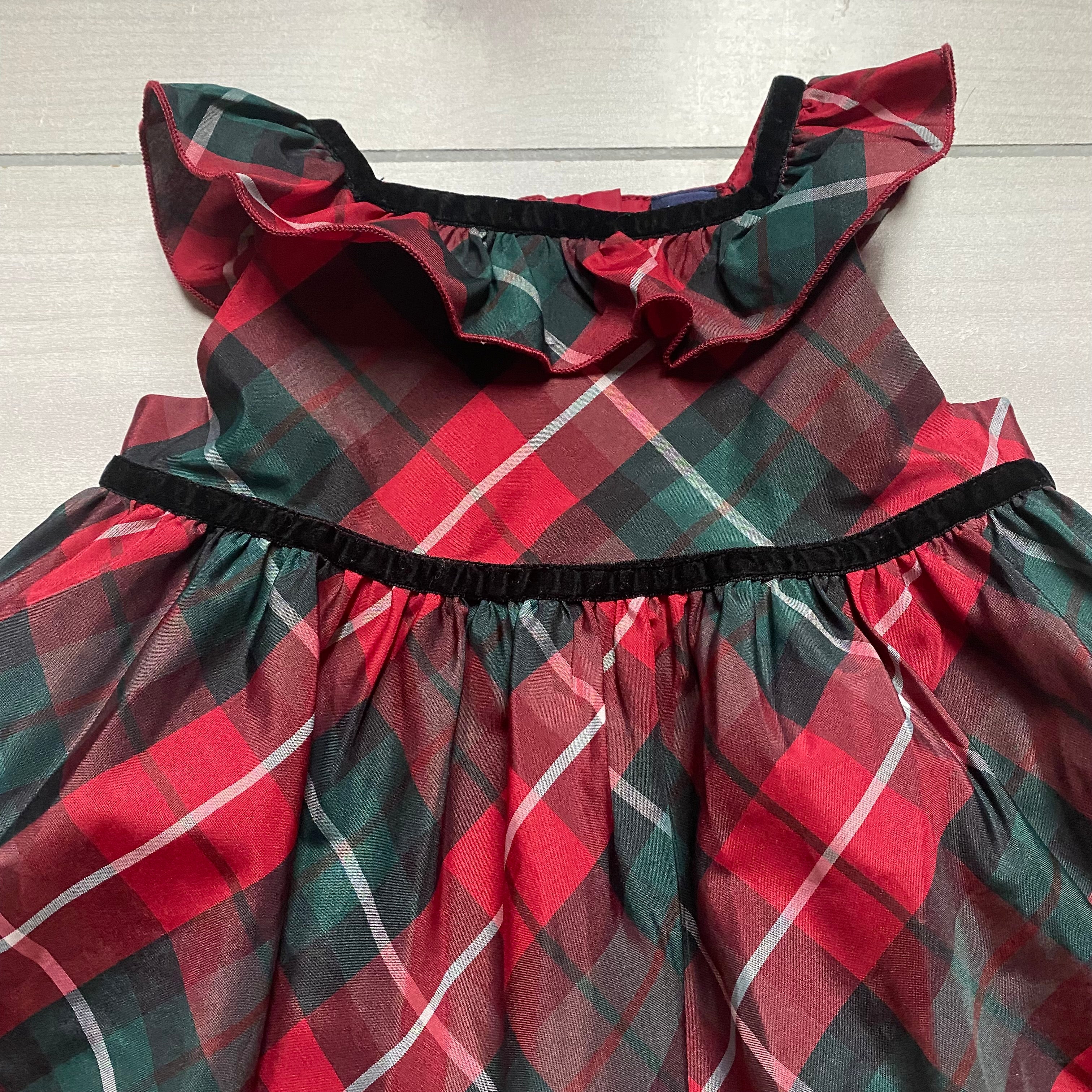 Baby Gap Plaid Holiday Dress Bloomer