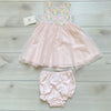 NEW Marmellata Pink Floral Tulle Bottom Dress & Bloomer - Sweet Pea & Teddy