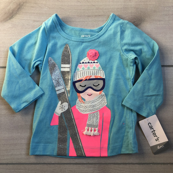 NEW Carter's Skier Shirt - Sweet Pea & Teddy
