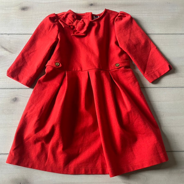 Janie & Jack Red Cotton Dress