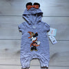 NEW Disney Baby Heather Gray Minnie Mouse Hooded Halloween Theme Romper - Sweet Pea & Teddy