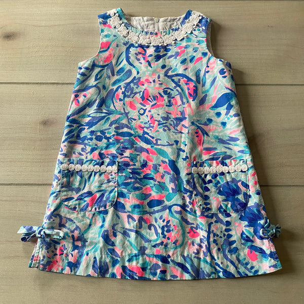 Lilly Pulitzer Blue & Pink Resort Shift Dress