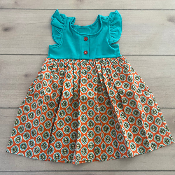 NWT Eleanor Rose Antique Foulard Kirby Dress