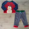 NEW Baby Boden Snowman Applique Outfit