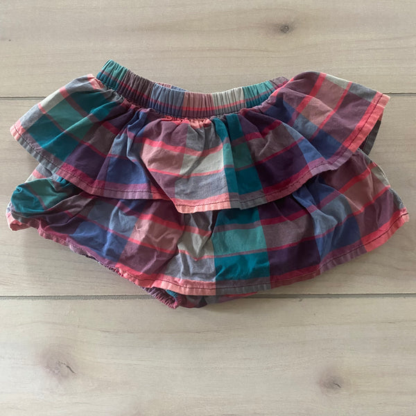 Tea Collection Plaid Ruffle Skort