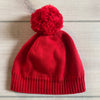 NEW Janie & Jack Red Knit Pom Winter Hat