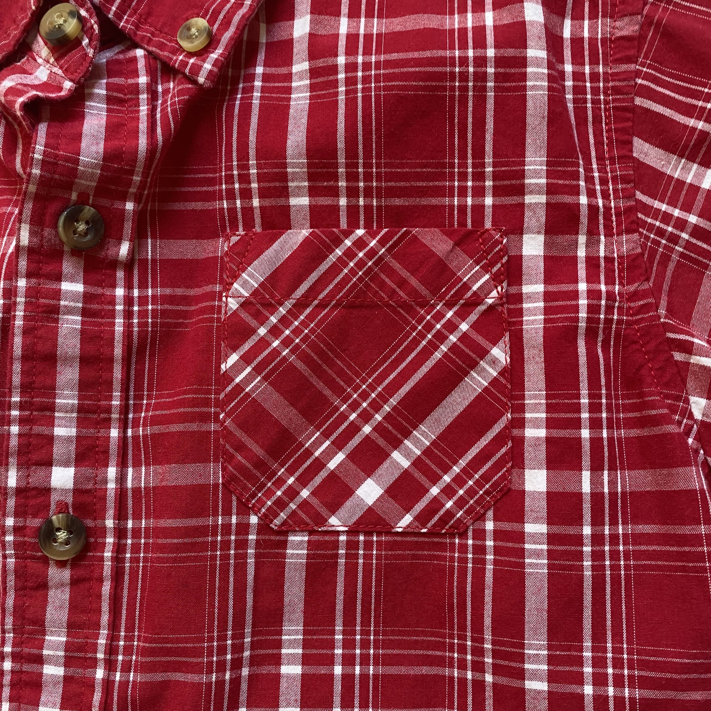 Gymboree Red & Green Flannel Shirt