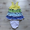 Gymboree Colorblock Ruffle Dress & Bloomer - Sweet Pea & Teddy