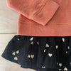 NEW Tucker & Tate Hooded Rust & Heart Shirttail Sweatshirt Dress