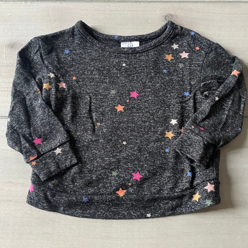 Baby Gap Gray Star Pattern Shirt