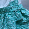 Gymboree White & Aqua Lattice Bottom Dress