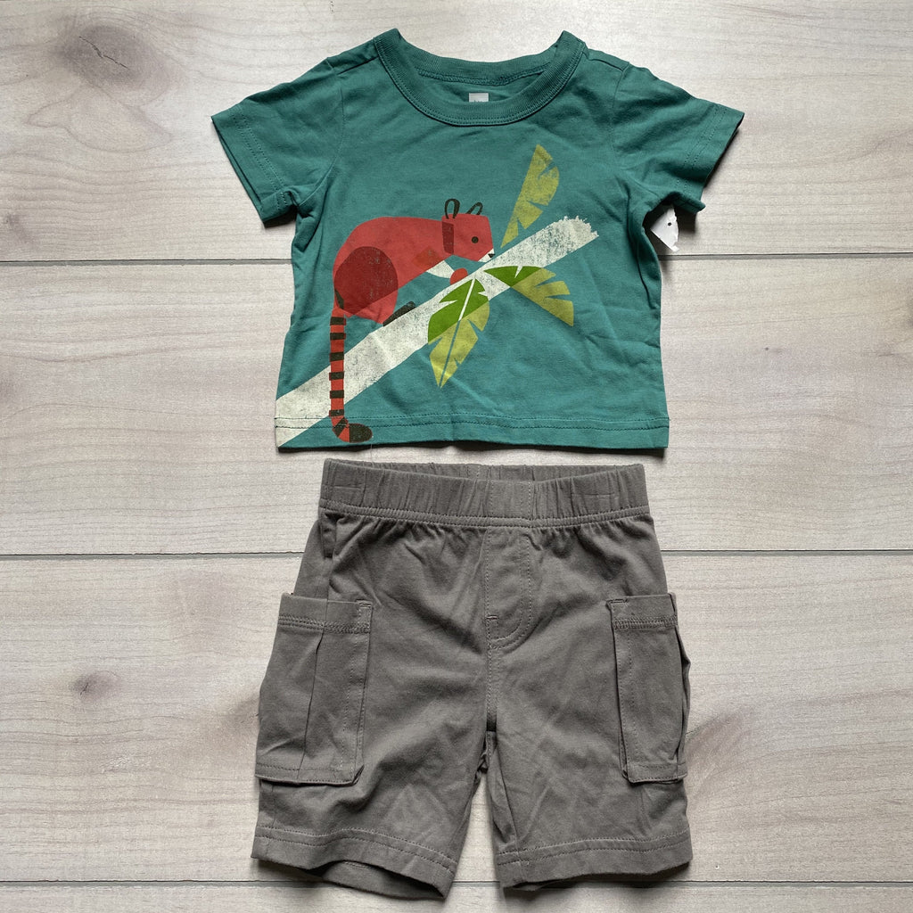 NEW Tea Collection Tee & Short Outfit - Sweet Pea & Teddy