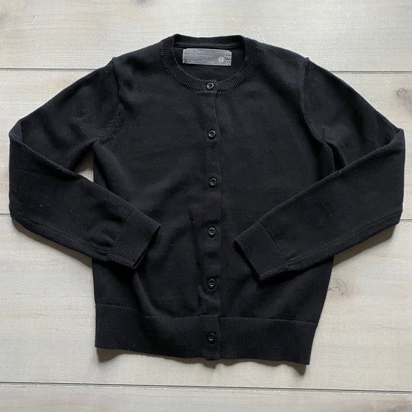 Primary Black Cotton Sweater Cardigan