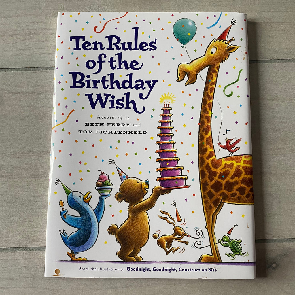 NEW Ten Rules oF the Birthday Wish Hardcover Picture Book