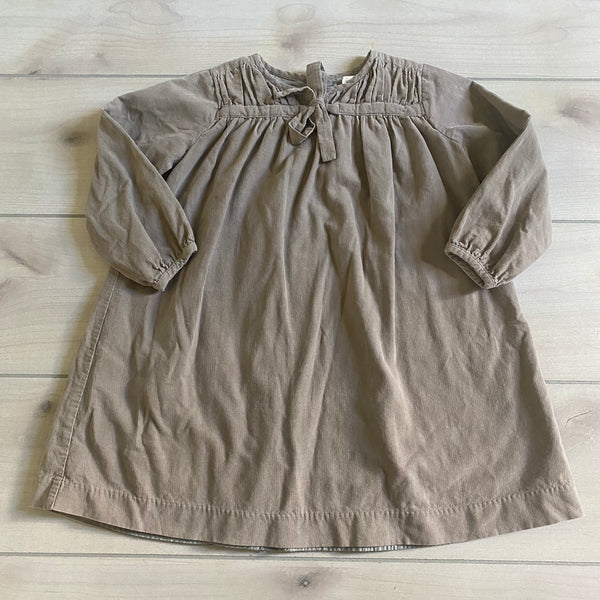 Olive Juice Gray Corduory Dress