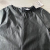 NWT Zara Black Faux Leather Dress