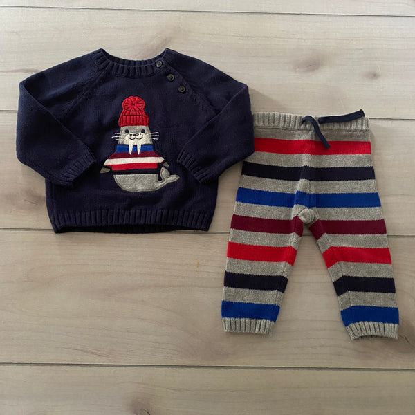 Gymboree Seal Knit Outfit