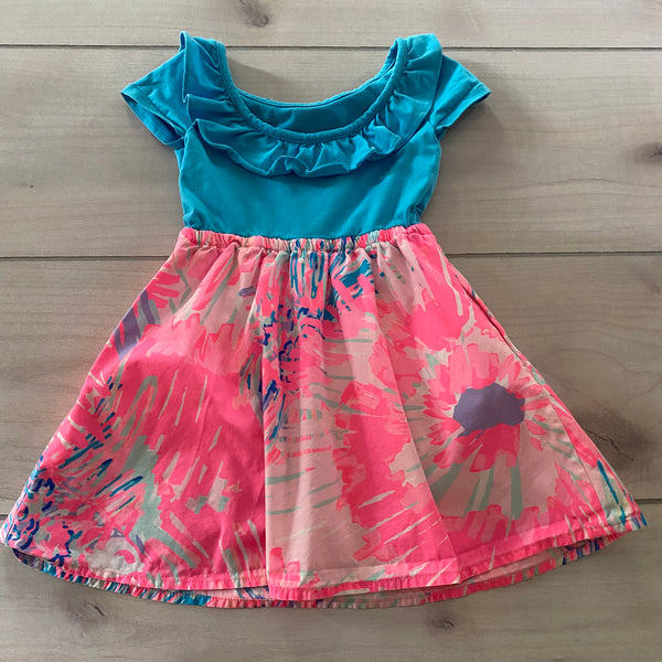 Lilly Pulitzer Blue Pink Pocket Dress