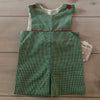 NEW Remember Nyguen Green Red Plaid Romper