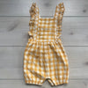 NEW Carter's Yellow Gingham Bubble Romper