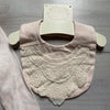 NEW Baby Biscotti Peachy Pink Footed Sleeper and Matching Bib - Sweet Pea & Teddy