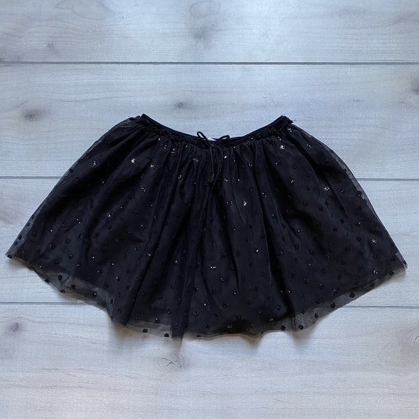 H&M Black Tulle Sparkle Dot Pull On Elastic Waist Skirt - Sweet Pea & Teddy