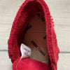 Minnetonka Red Suede Velcro Bootie Moccassin