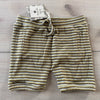 NWT Kate Quinn 100% Organic Cotton Olive Stripe Slit Pocket Shorts